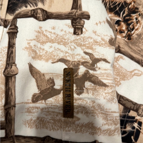 Men’s NORTH RIVER Hunting Sporting Labrador button shirt size 3XLT - Picture 10 of 11